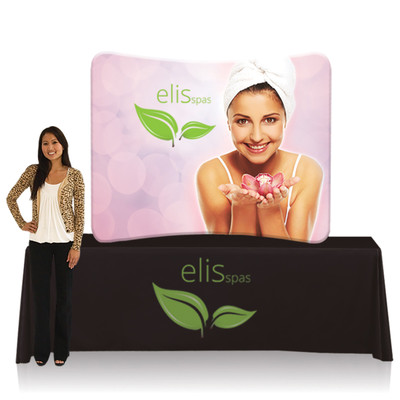 EZ TUbe display table top for small trade show display exhibits